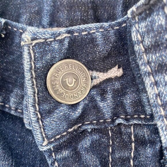 True Religion Men's Rocco Relaxed Skinny Jeans Blue Size 31 x 33 - Picture 9 of 11